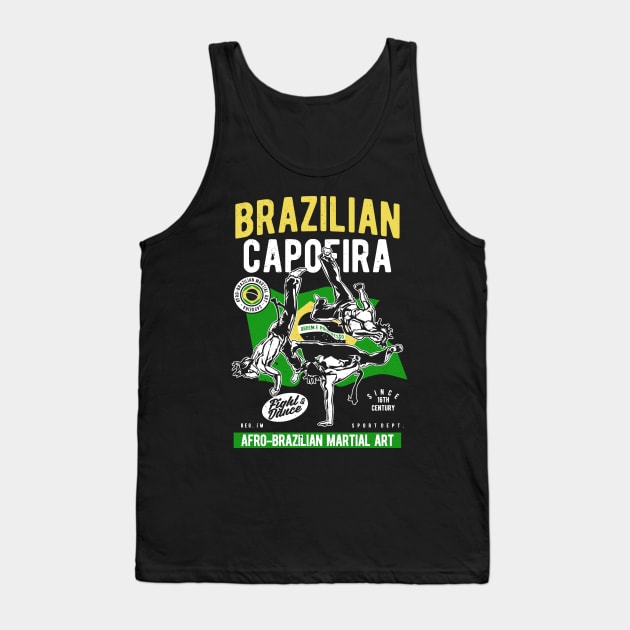 Capoeira Brazilian Mixed Martial Arts MMA Fighting Tank Top by MrWatanabe